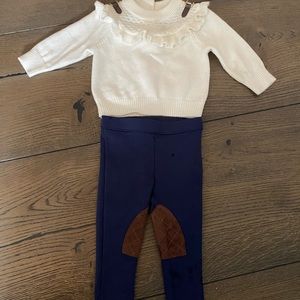 SOLD****Janie and Jack Sweater and Riding Pants